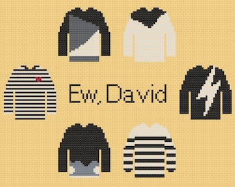 David Rose Inspired Schitt's Creek Quote | Cross stitch Pattern PDF