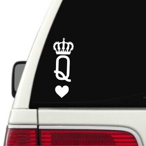 Decalcomania vinile regina, adesivi per carte da gioco, decalcomania per laptop da poker, adesivo del casinò, decalcomania paraurti auto di Las Vegas, adesivi per serate di poker