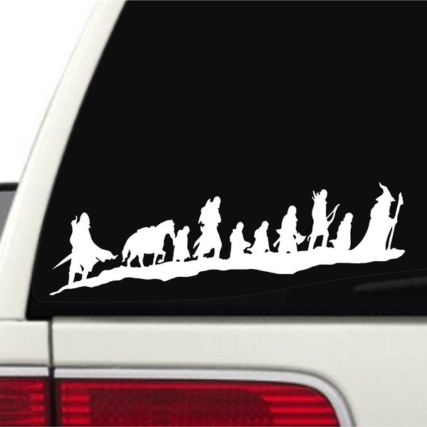 The Lord of the Rings vinyl decal, The Hobbit stickers, Gandalf laptop decals, Jrr Tolkien stickers, Frodo bumper sticker, lotr decal