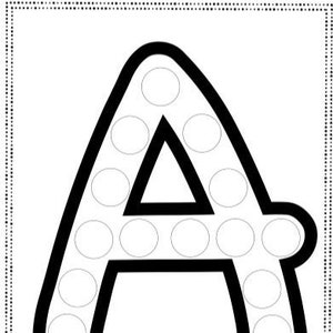 Folhas de marcadores de alfabeto maiúsculo Dauber / Dab It / Bingo