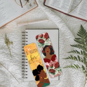 Black Women Bookmarks |Unique Book Club Gifts| Reading Accessory| Black Girl Magic Aesthetic|Gift for Her| Booktok TBR Gift |Book Lovers image 3
