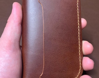 The Townes Wallet - Cartera bifold de cuero hecha a mano