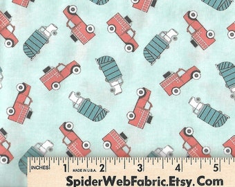 KEEP ON TRUCKIN&#39; Fabric - Truck - Semi Trucks - Boys - Men - Mighty Machines by Moda - Novelty - 100% Cotton - Quilt Shop Quality