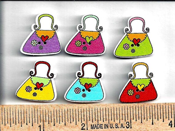 179 WOODEN PURSES BUTTONS Handbags Embellishments Pocketbook
