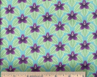 New Jersey STAAT BLOEM Stof - VIOLET - Deco staat bloem vanaf het begin Nieuwigheid tuinieren 100% katoen quilt Shop kwaliteit