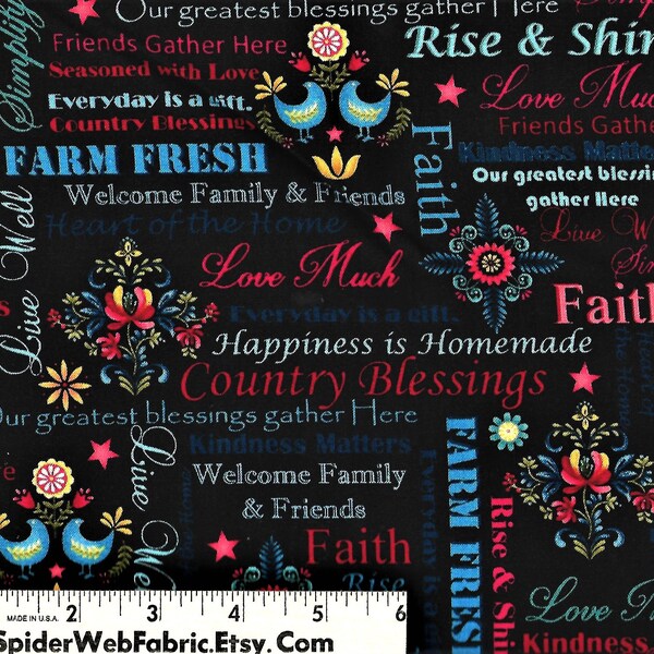 Inspirational Words Fabric Etsy Canada