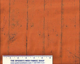 Worn & Weathered FENCE Fabric - Boardwalk - Planks - Wood  Jeepers Creepers Orange - Landscape - Quilt Shop Quality 100% Cotton BTY