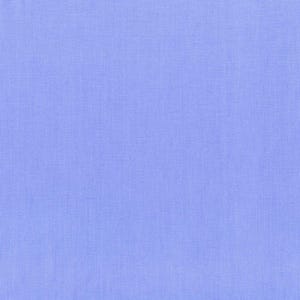 May include: A solid light blue fabric with a subtle woven texture. The fabric has a uniform color and appears to be a medium-weight material, suitable for clothing or home decor projects. The image shows a close-up of the textile.