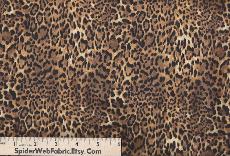 JAGUAR Fabric Leopard Cheetah Cats Jungle Animal Big - Etsy