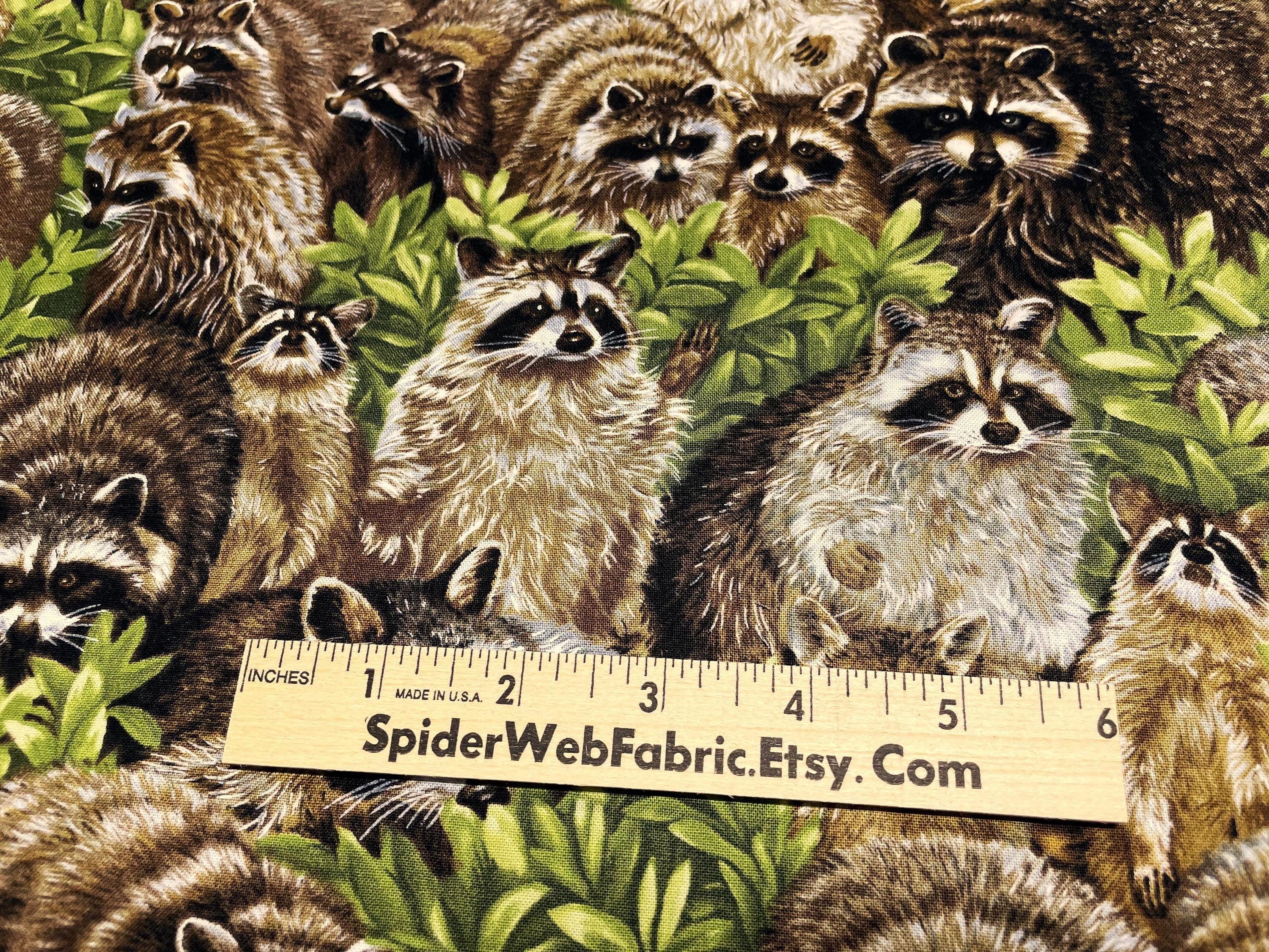 GOT RACCOONS? Fabric Raccoon Backyard Bandits Woods Forest Woodland ...