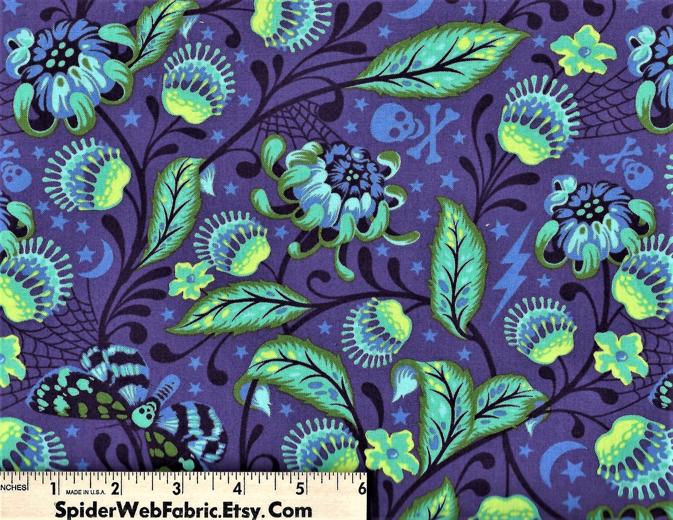 Tula Pink De La Luna - Purple Venus / Free Spirit Fabrics - 884424246004