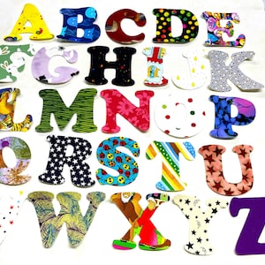 LETRAS DEL ALFABETO Troqueladas de Tela Letras FUSIBLES - 3" de alto **Leer Descripción** Elige las Letras que Desees - Envío Gratis