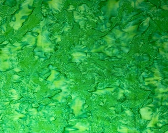 MERMAID GREEN BATIK Fabric -Marbled Water color - Colorwash - by Timeless Treasures #B7900 - 100% Cotton - Quilt Shop Quality