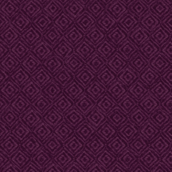 WOOLIES Flanell On Point Fabric, Dunkellila Kastanienbraun