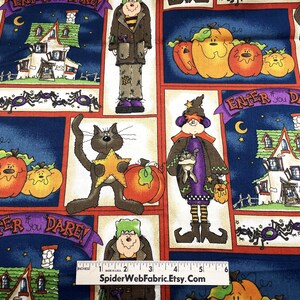 Halloween Stoff Panel: Süßes oder Saures Türbehang, Quilt Shop Qualität Baumwolle