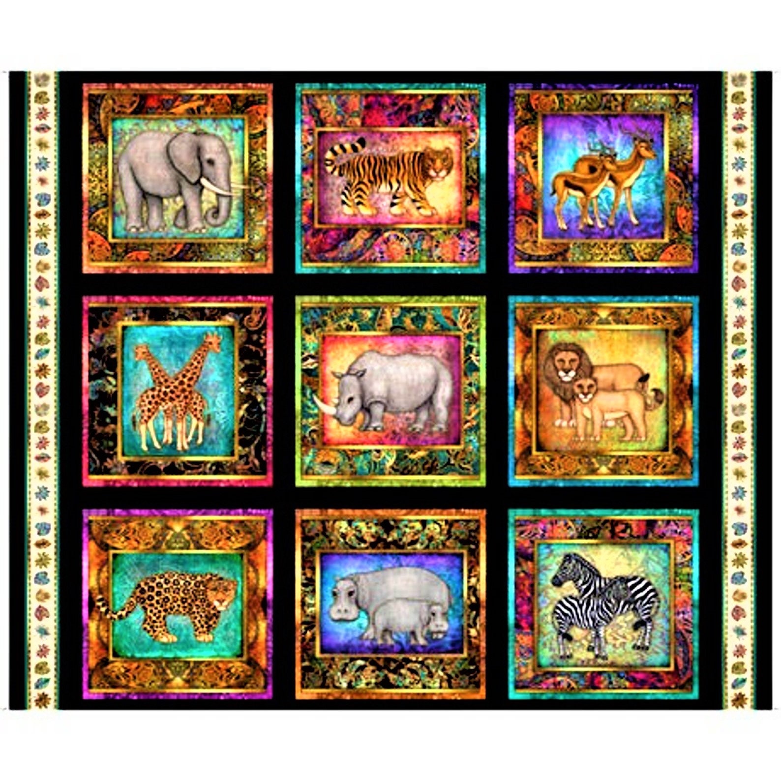 Forest Little Animals Set of 7 Fabric Panels – UniqueFabricPanels