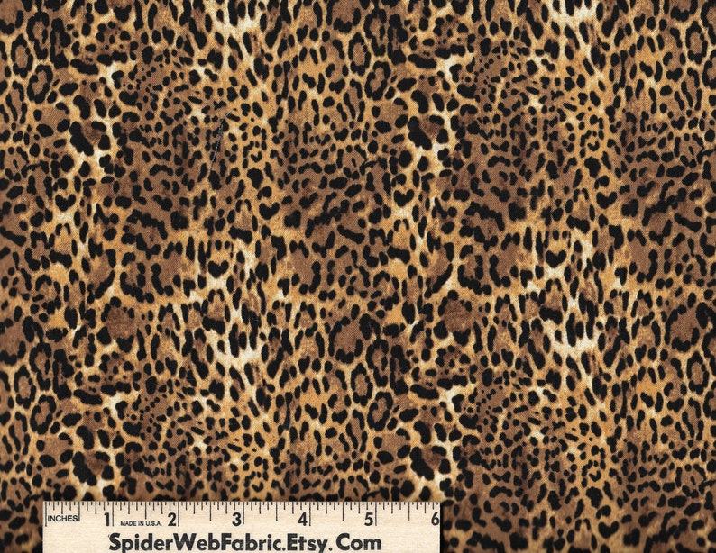 JAGUAR Fabric Leopard Cheetah Cats Jungle Animal Big | Etsy