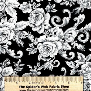 10 Different Black & White COLOR ME Fabrics!  10 Different Designs to Choose From!   100% Cotton - Quilt Shop Quality Fabric