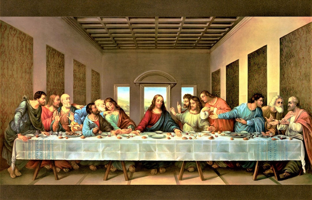 THE LAST SUPPER Fabric Panel Digital Print by David Textiles Christian