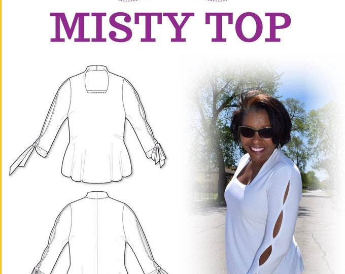 Top sewing pattern- PDF Download (Misty Top by SewToFit)