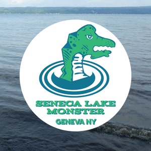 Seneca Lake Monster Sticker Decal 4&quot; New York Finger Lakes Cryptozoology