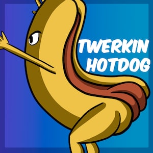Twerking Hotdog Animated Emote Twitch, KICK, Discord