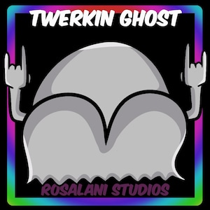 Twerking Ghost Emote, GIF, Use on twitch, kick, discord or as a stream alert!