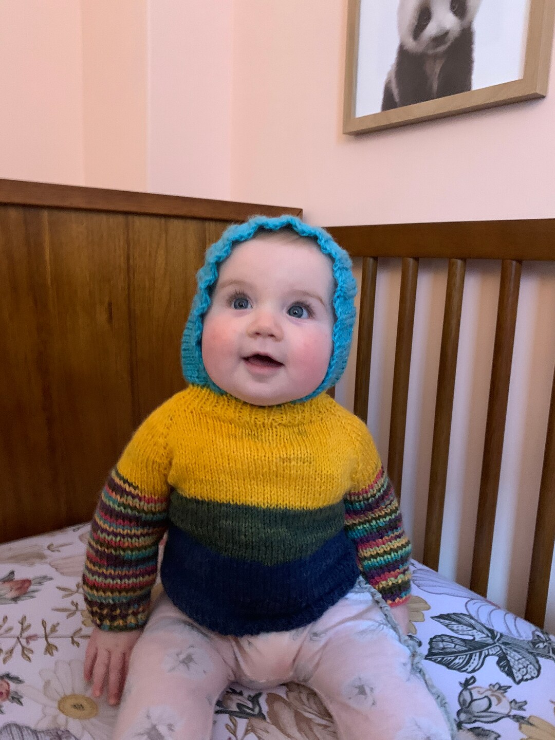 Zip up the Back Hooded Baby Sweater Etsy