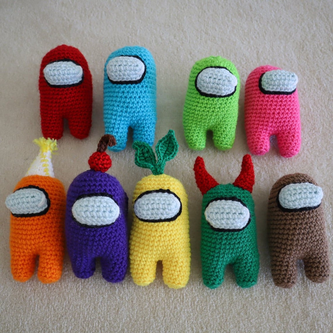 among us crochet plush pattern free