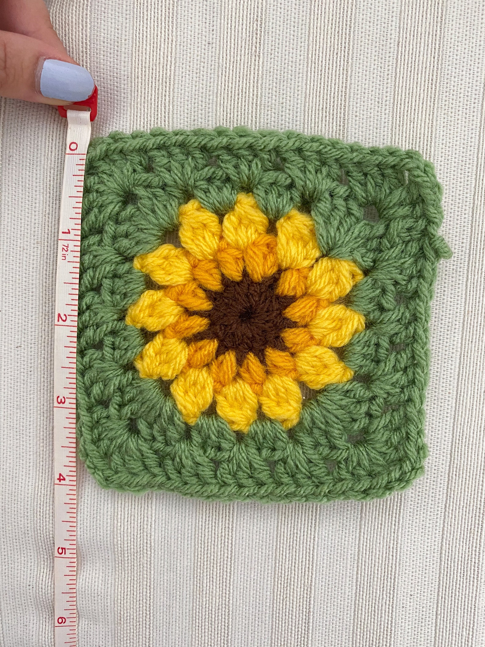 Crochet Sunflower Granny Squares Set of 12 DIY Kit for Etsy