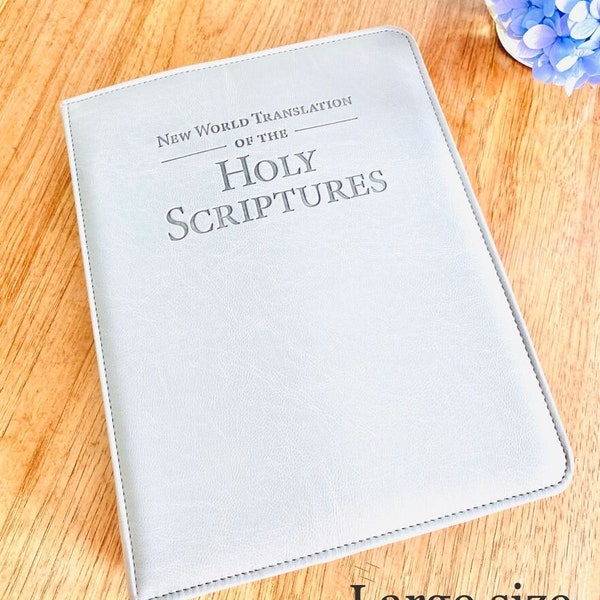 Large Bible cover jw - English bible cover - Jw gift - Elders gifts - Pioneer gifts - JW