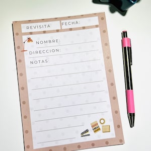 Jw Revisitas - Jw Return Visit Notepad - Return Visit Récord - JW Ministry -