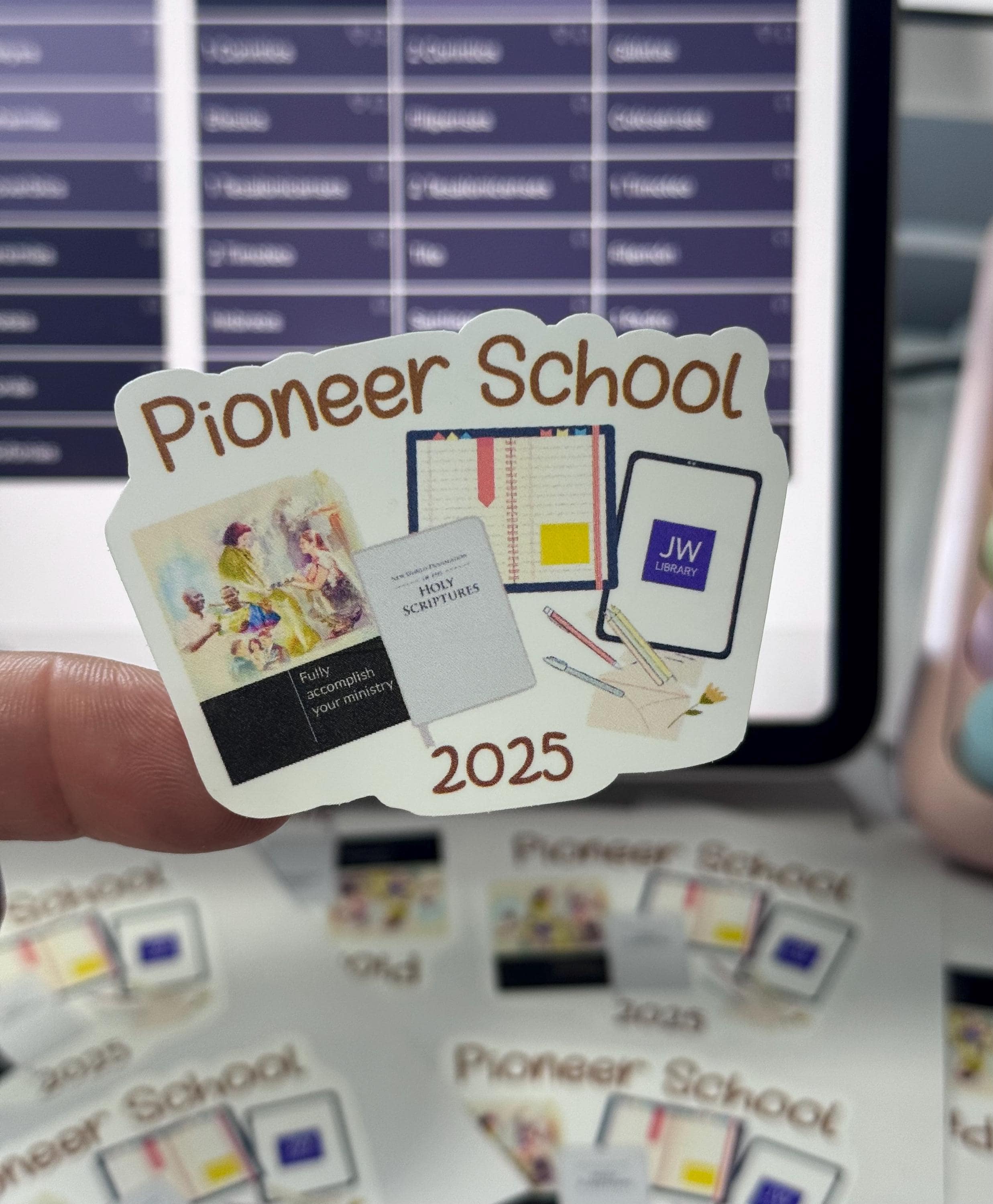 Jw Pioneer Service School 2025 - Jw stickers - JW 4 Pack stickers - Jw gifts - Pioneer life