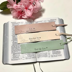 Genuine Leather Bookmark Personalized - JW Elders gifts - Jw gifts - Pioneer School - JW Pioneer gifts - Jw text year 2023
