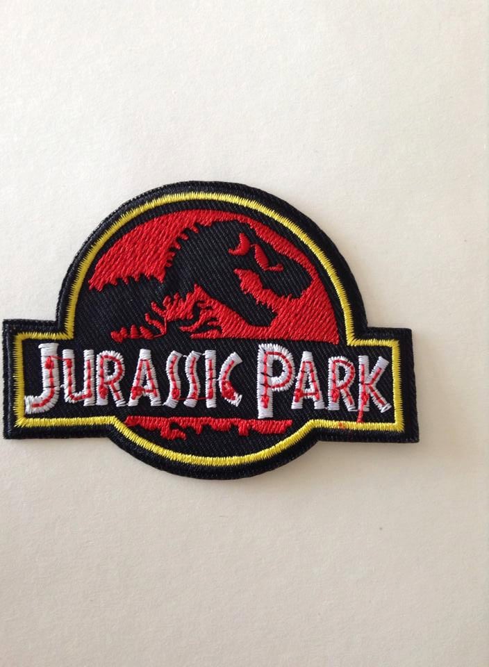 Jurassic Park  embroidered patch movie Prop Theme Badge Full Prop Size