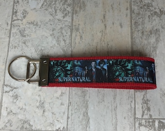 The CW - Supernatural Red Key Chain Wristlet Key Fob *Ready to Ship*