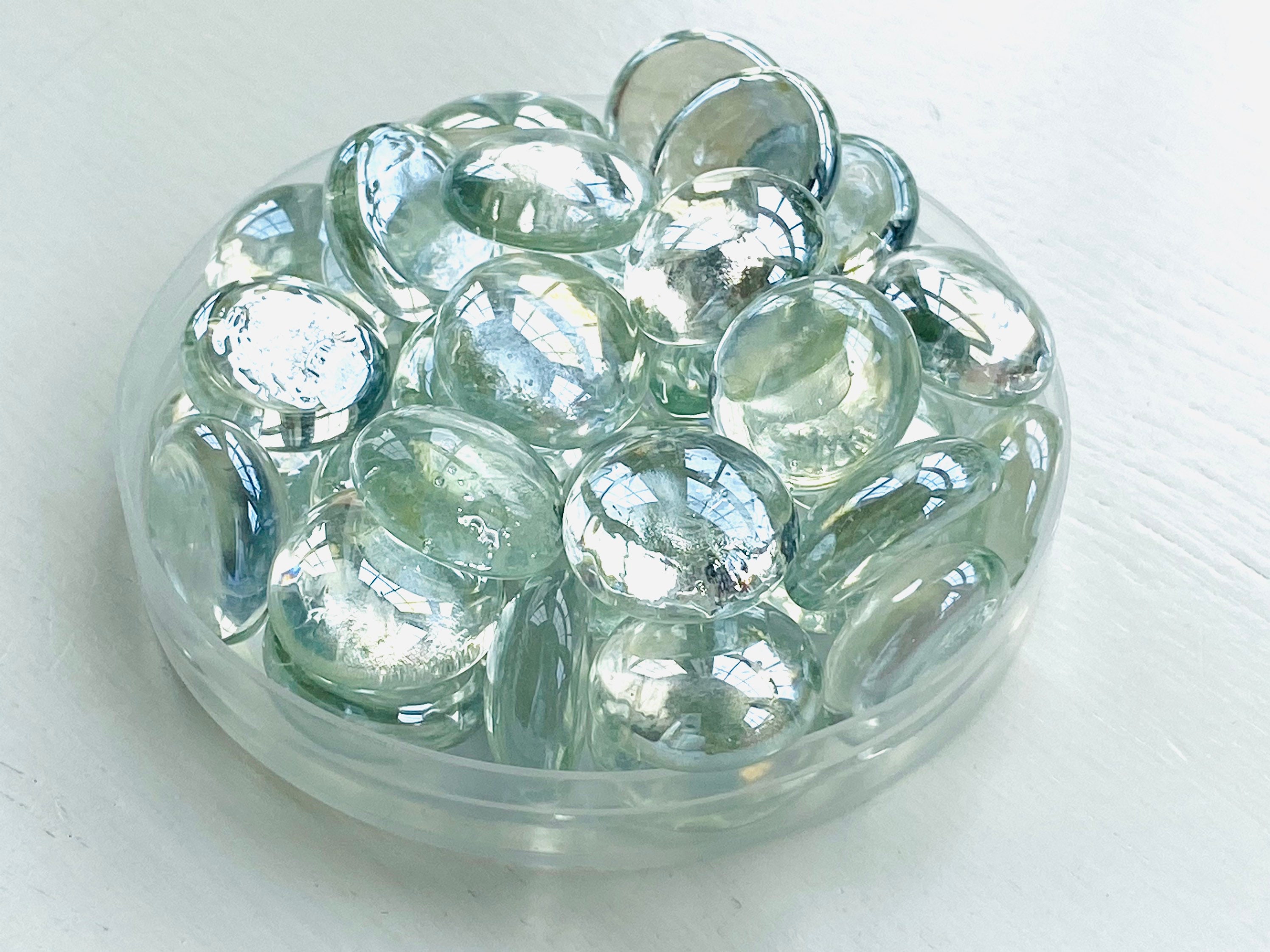 BULK Clear Flat Glass Marble Gems Flat Back Glass Beads Etsy