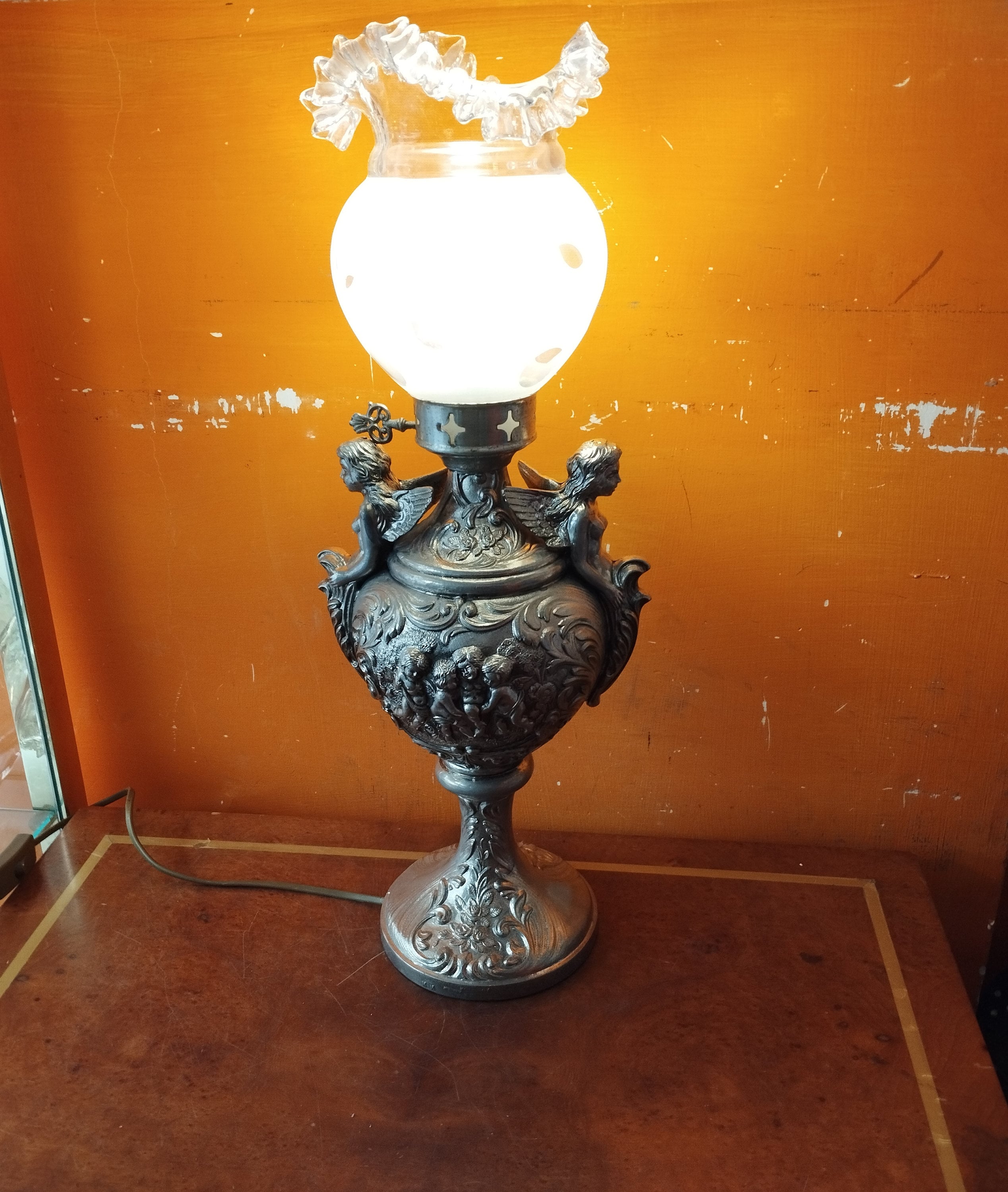 Antique angel lamp - Etsy 日本