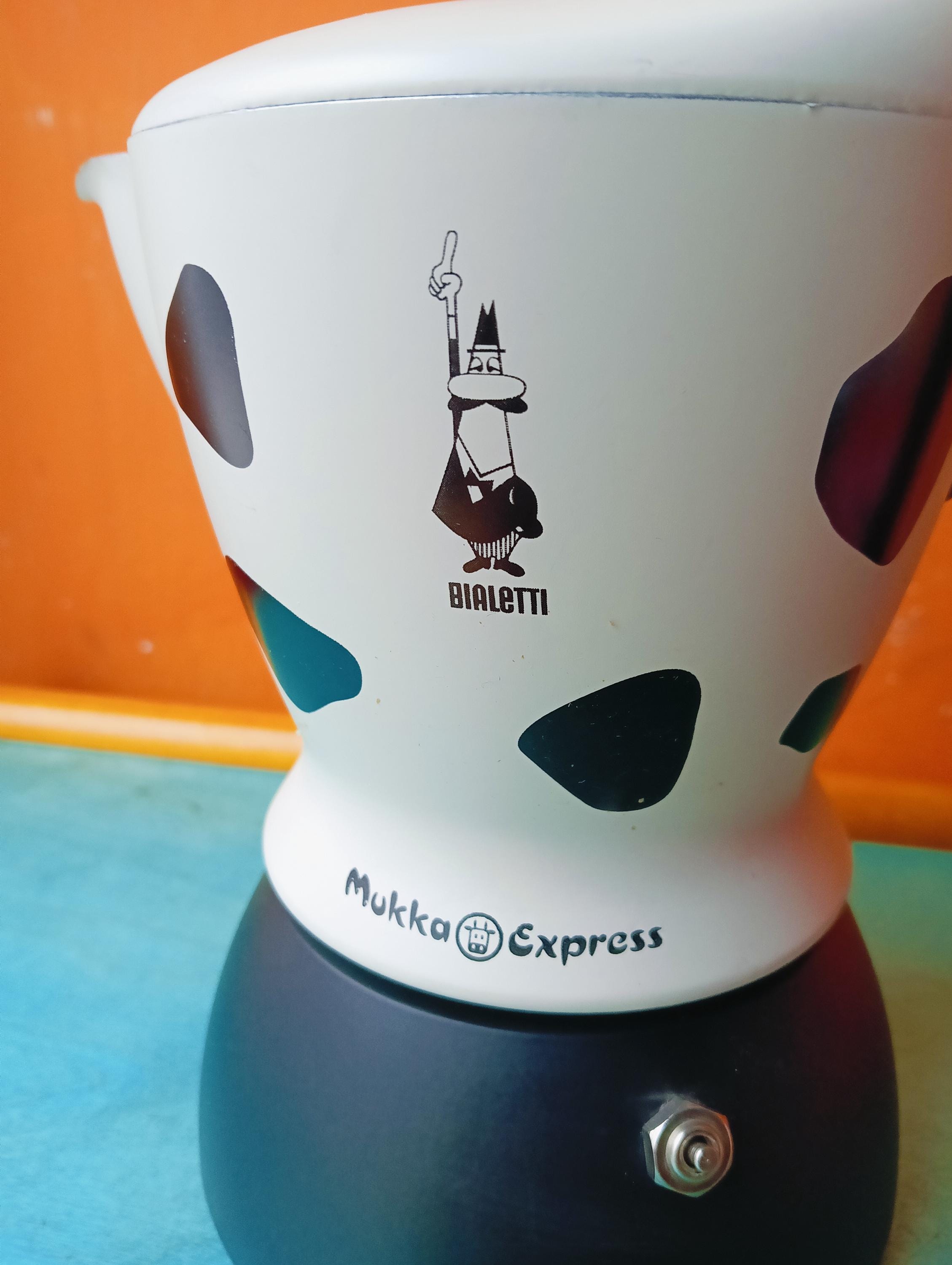 Bialetti Mukka Express 2-cup Espresso Cappuccino Maker, Lacquered
