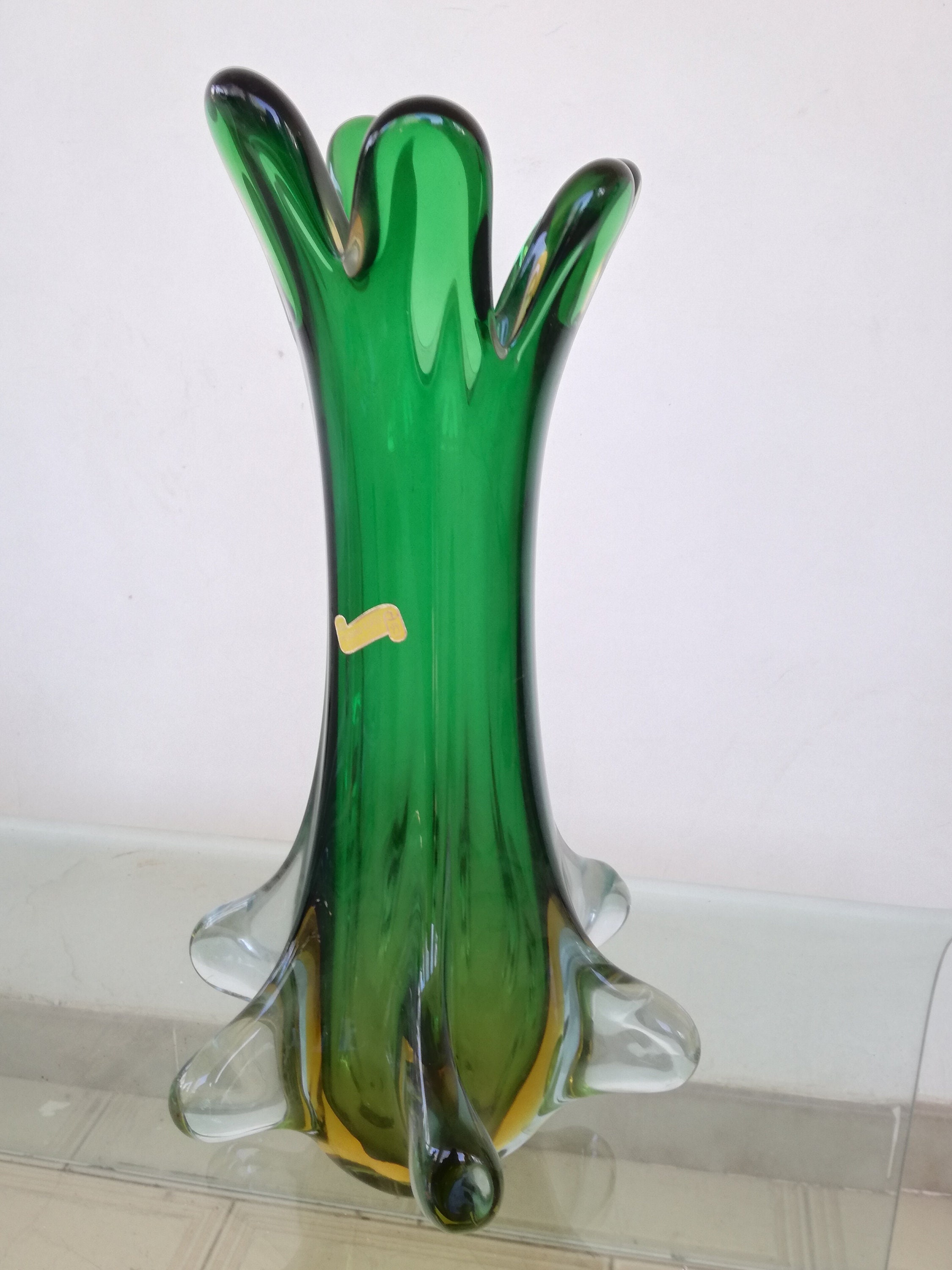 希少【ムラーノ】ガラス 花瓶ミルフィオリ イタリア製 ヴィンテージ