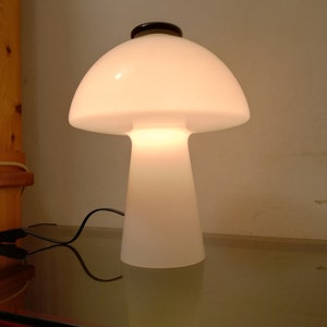 Murano mushroom lamp authentic glass Vistosi 31 cm tall Made in Italy 1970s