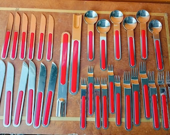 Vintage Sergio Asti, 'boca Flatware' Set, Italy 1976 Rare Cutlery