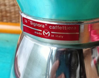 La Signora 3/6 Cup Espresso Coffee Maker, New NOS Espresso Coffee