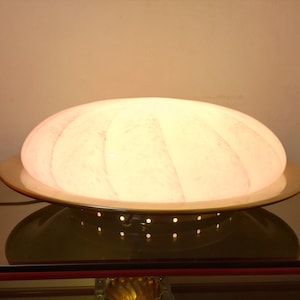 La Murrina flush wall lamp vetro di Murano striped pink made in Italy 1980s
