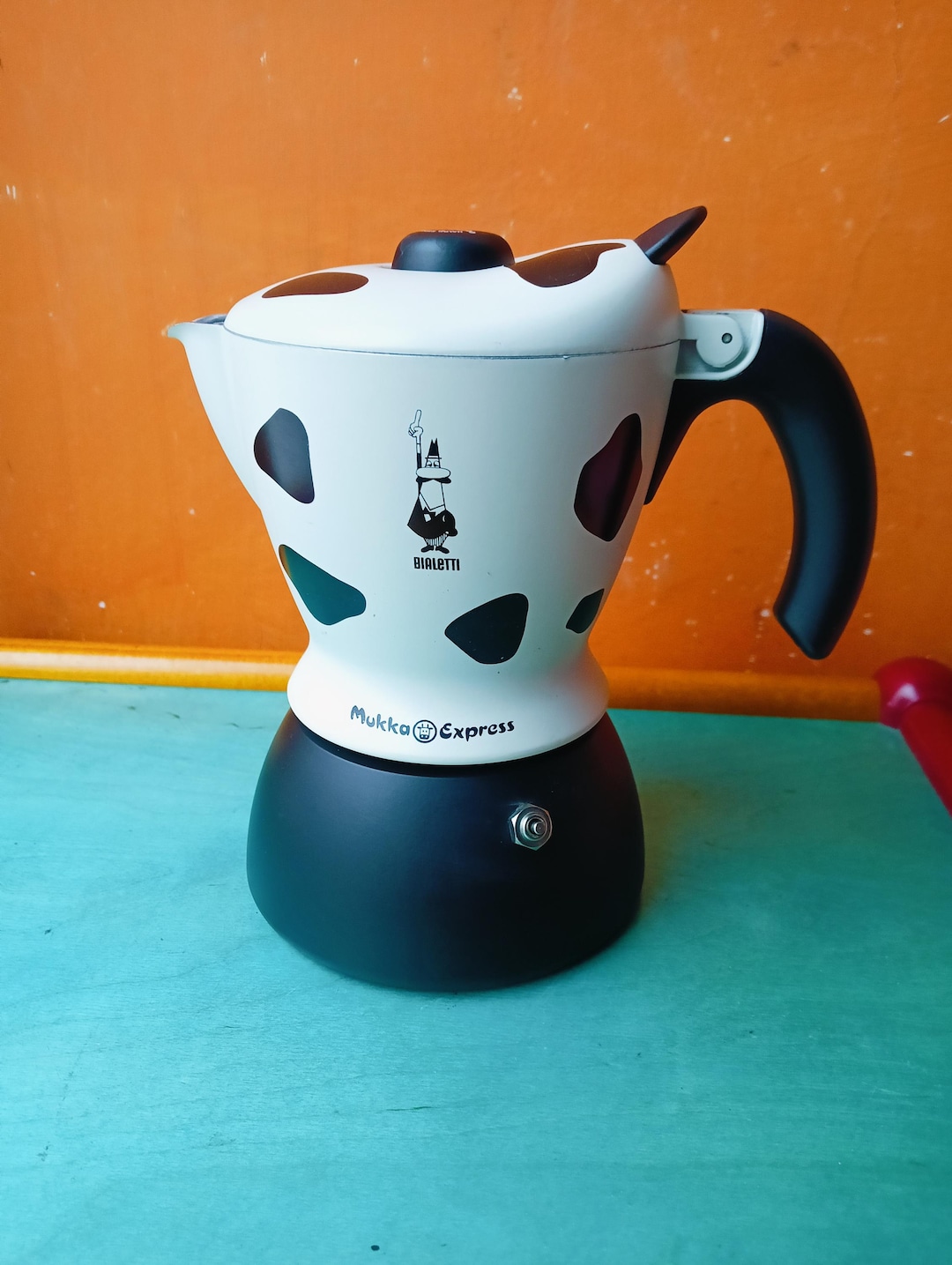 Bialetti Mukka Express 2-cup Espresso Cappuccino Maker, Lacquered