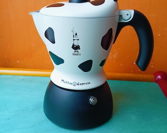 Bialetti Mukka Express 2-cup Espresso Cappuccino Maker, Lacquered