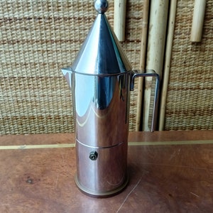 Alessi La Conica 3 tazze caffettiera espresso acciaio inox 18/10 e