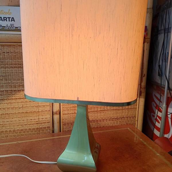 Tonello Montagna Grillo brass lamp with lampshade Made in Italy 1970s