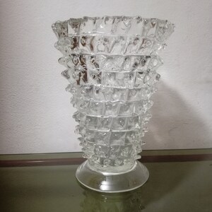 Barovier rostrato vase Murano glass 2,870 kg authentic Ercole Barovier Italy 1940s