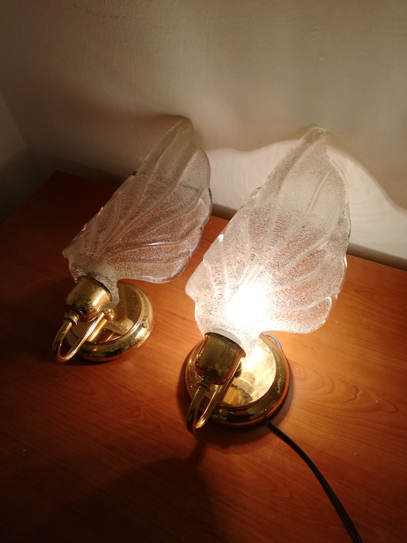 Murano Wall Lamp Pair Vetro Originale Made in Italy 1980s Etsy UK